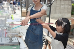 蜻蛉玉体験中