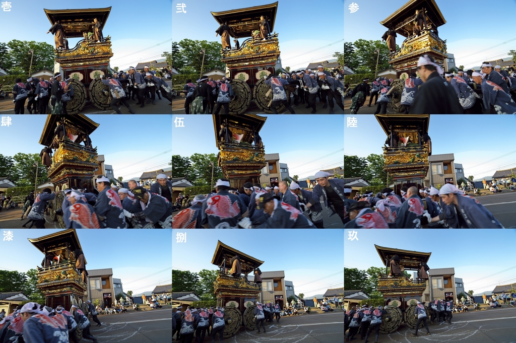 城端曳山祭2015：竹田山引き返し