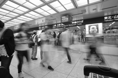 モノクロ散歩2015：東京駅頭a