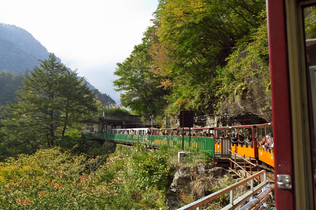 黒部奥山2015：黒薙駅にて