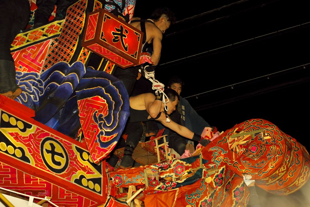 福野神明社春季祭礼2017：引き合い_the_battle_b