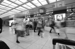 モノクロ散歩2015：東京駅頭b