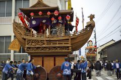 福野神明社春季祭礼2016：上町・七津屋巡行