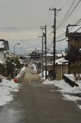 昔玉連れて散歩2016：坂の上から