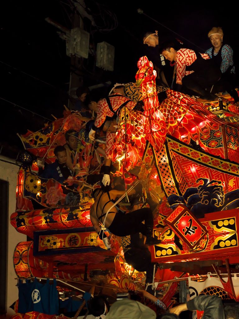 福野神明社春季祭礼2017：引き合い_the_battle_a