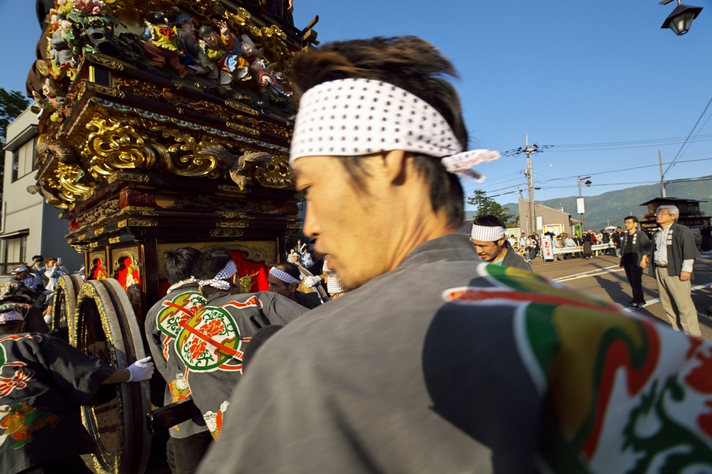 城端曳山祭2015：唐子山引き返しb
