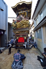 城端曳山祭2015：ちょっと一服（千枚分銅山）