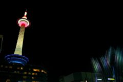 京都散策2016：夜景京都駅前