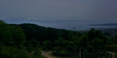 初夏の海と立山