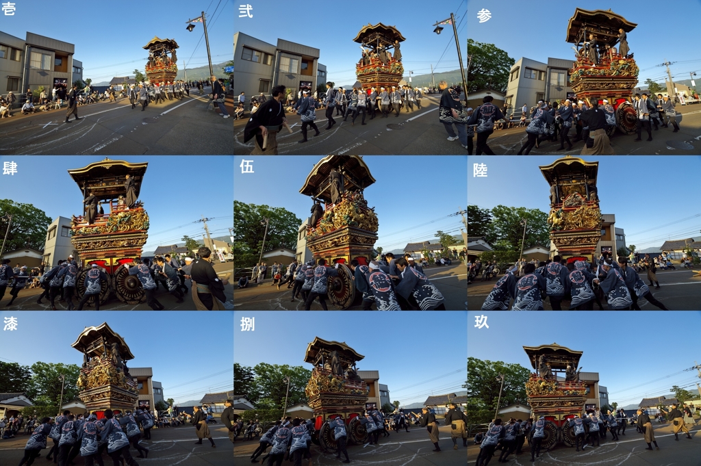 城端曳山祭2015：千枚分銅山引き返し