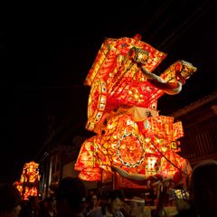 福野神明社春季祭礼2016：大行燈巡行b