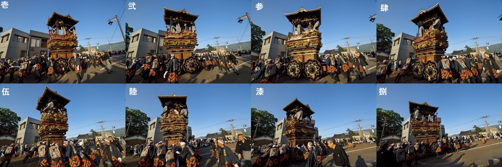 城端曳山祭2015：諫鼓山引き返し