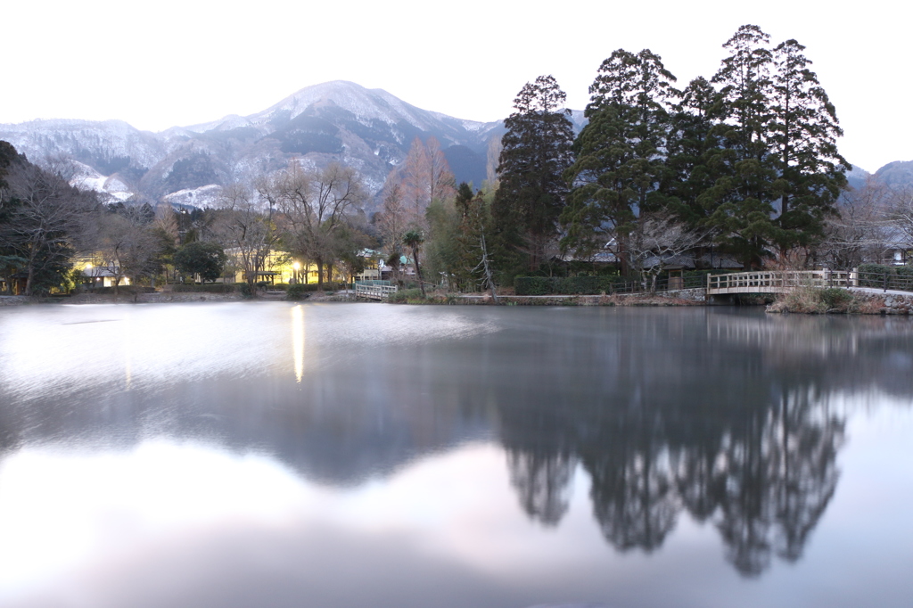 金鱗湖の朝