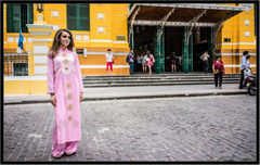 ピンクアオザイ３