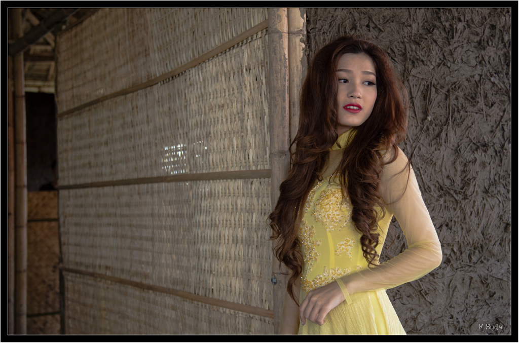 長い髪が似合う