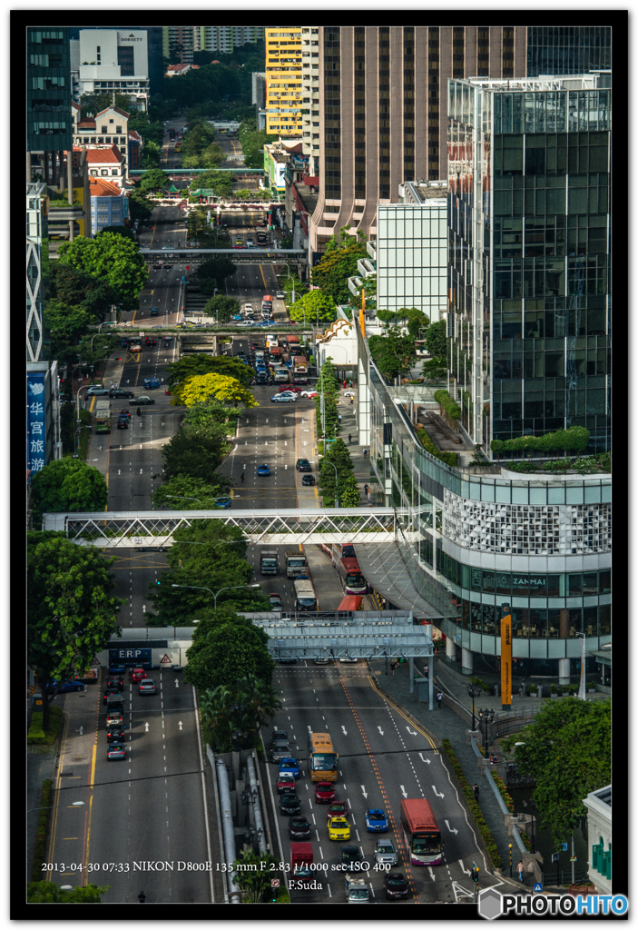 シンガポールの町