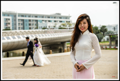 白いアオザイー