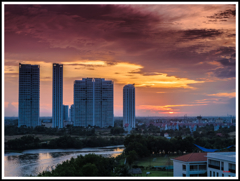 サイゴン川の夕方