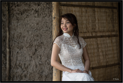 アオザイの半袖