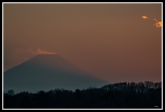 霧の中の富士山