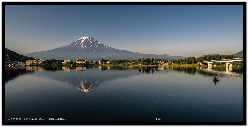 河口湖の富士山