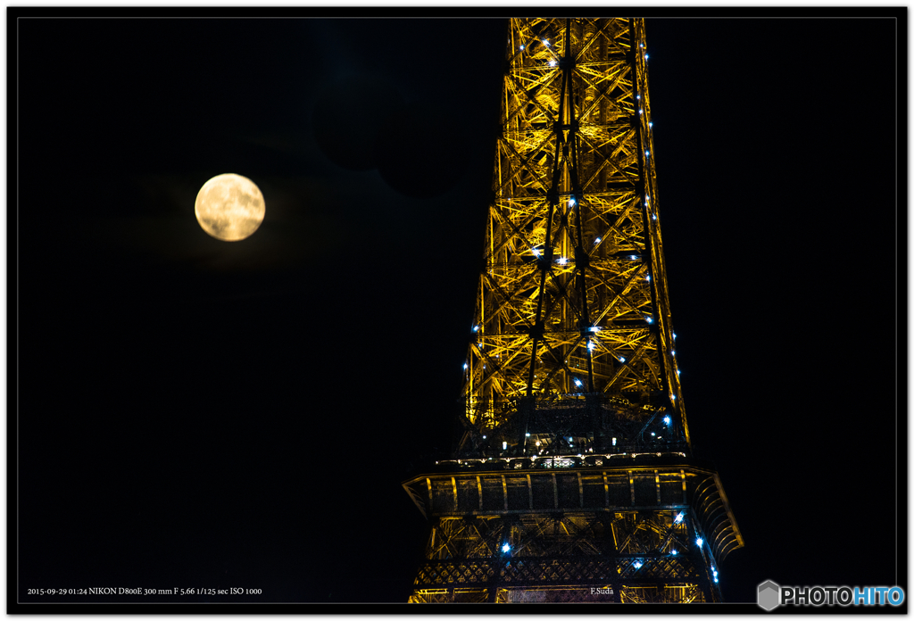 エッフェル塔の夜