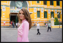 ピンクアオザイ２