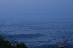 弥彦山頂から