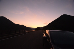 山奥の夕暮れ