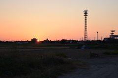 夕暮れ
