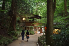 滝で癒やされた後