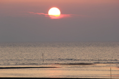 夕日