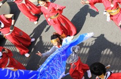 お城祭りにて出番待ち