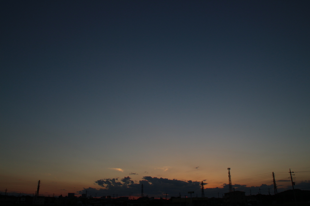 9月14日、夕暮れ。