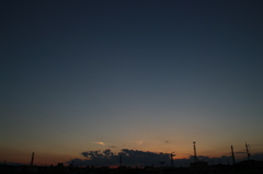 9月14日、夕暮れ。