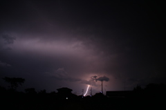 8月22日、雷。