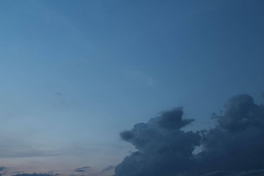 9月2日、雲模様。