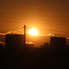 11月3日、夕日。
