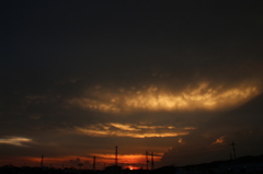 8月20日、夕暮れ。