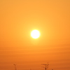 山吹色の空。