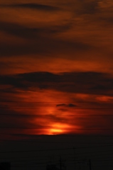 9月23日、夕焼け。