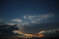 8月18日、夕暮れ。