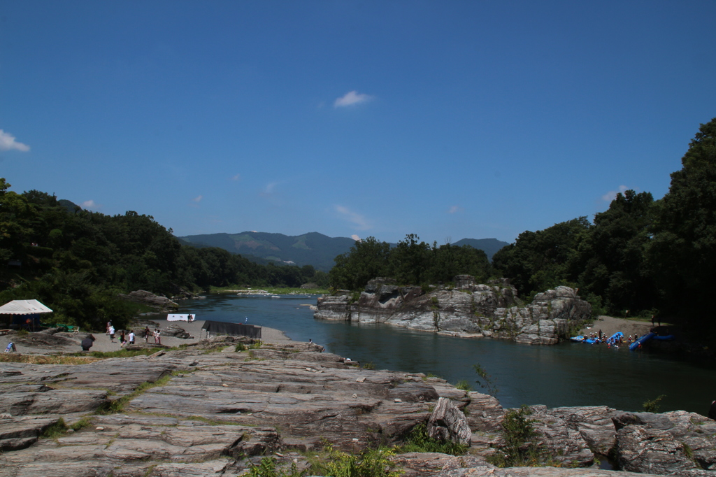 長瀞岩畳。
