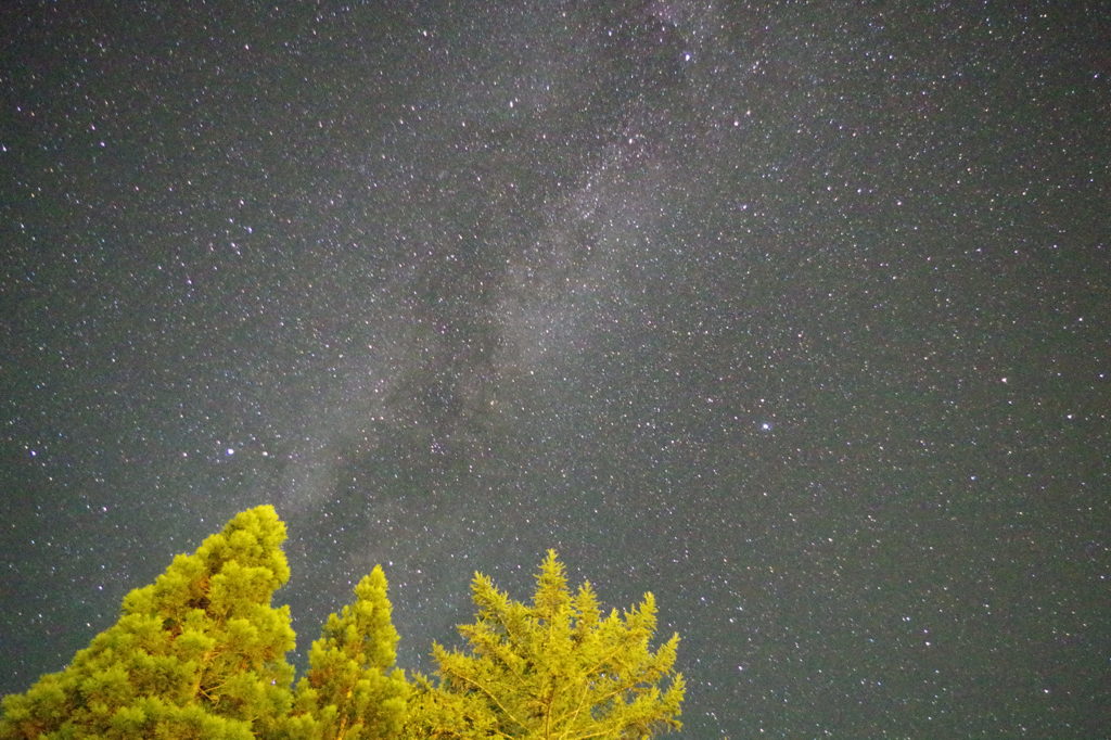 夏の大三角と天の川