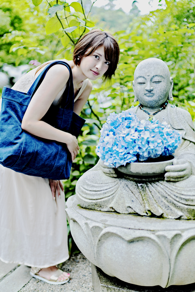 紫陽花 x ポートレート x 鎌倉 #002