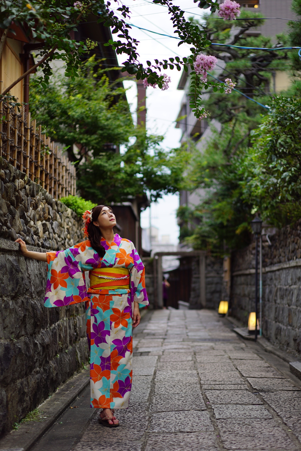 石塀小路の黄昏