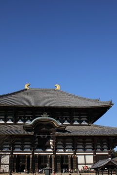 秋晴れの東大寺