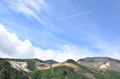 空と山と時々ひこうき雲