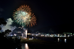 石巻川開き前夜祭の花火