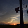 夕焼けシルエット